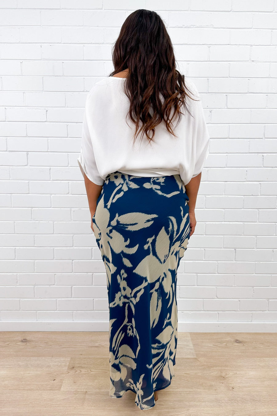 Blue Cream Floral