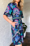 Navy Floral