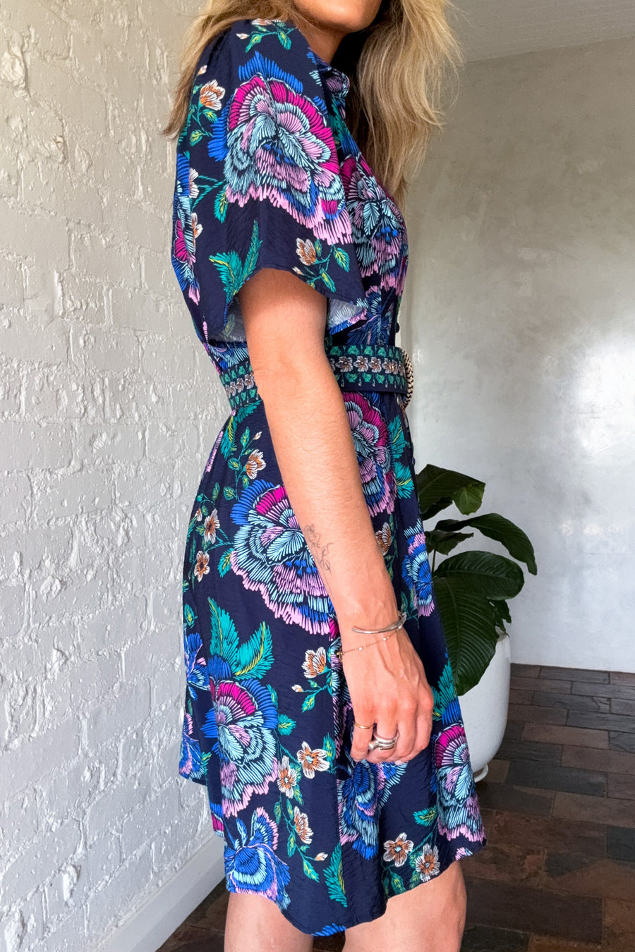 Navy Floral