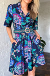 Navy Floral