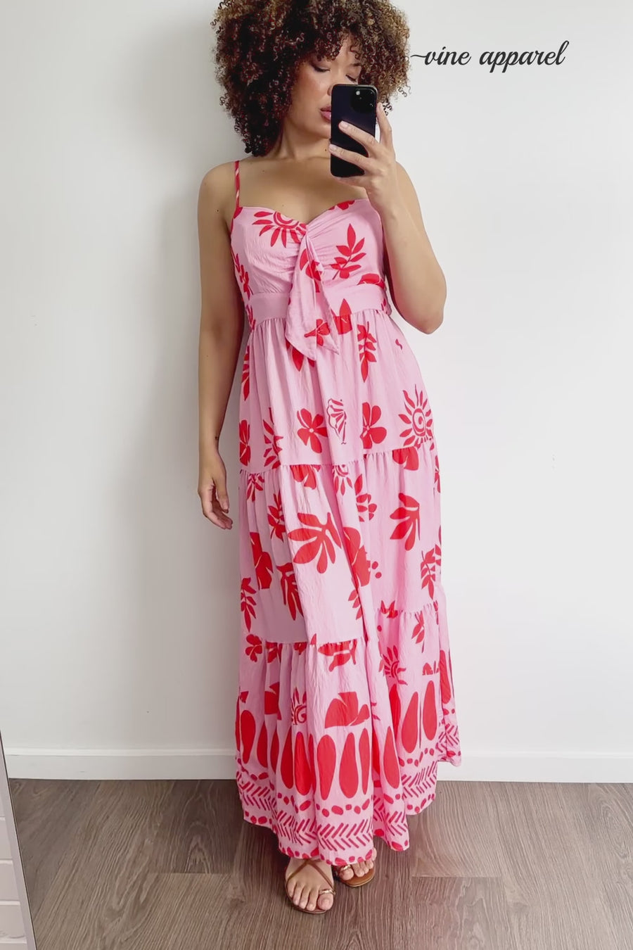 Pink Red Print