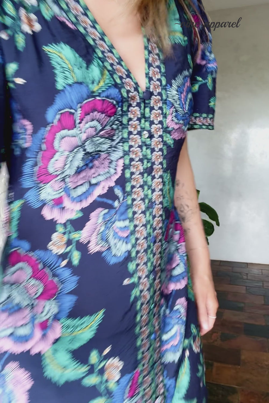 Navy Floral