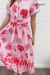 Pink Red Print