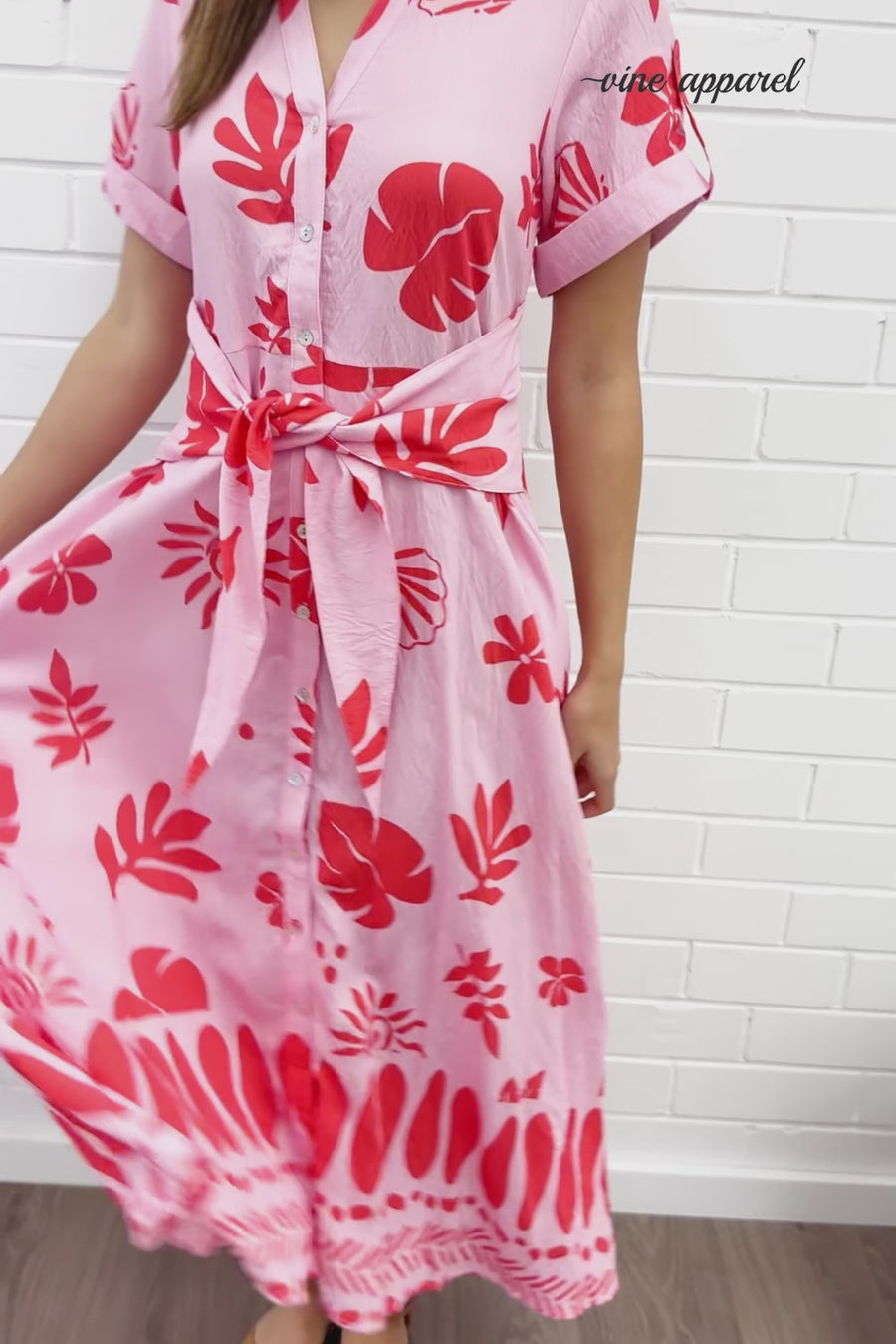 Pink Red Print