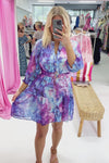 Purple Blue Floral