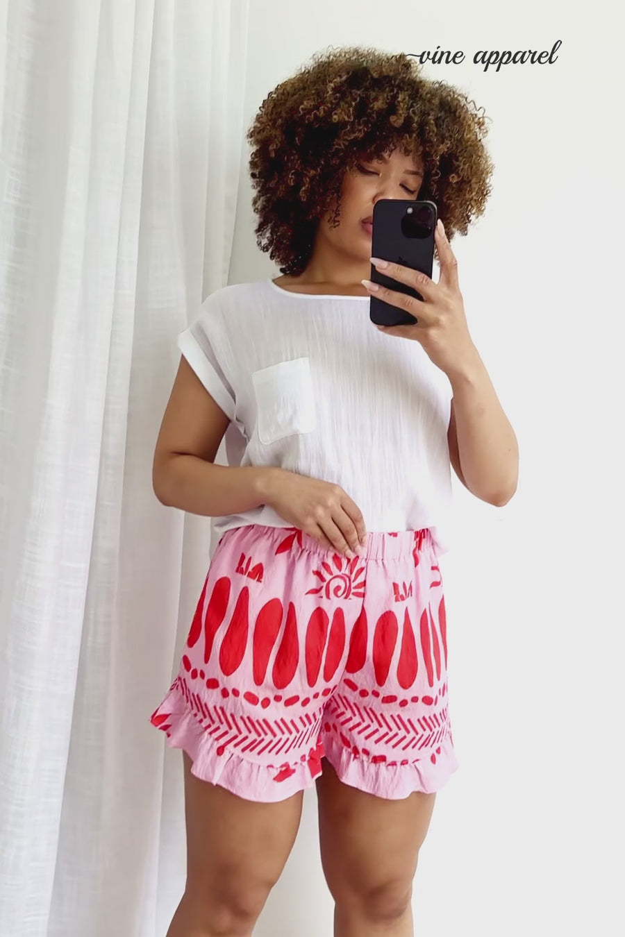 Pink Red Print