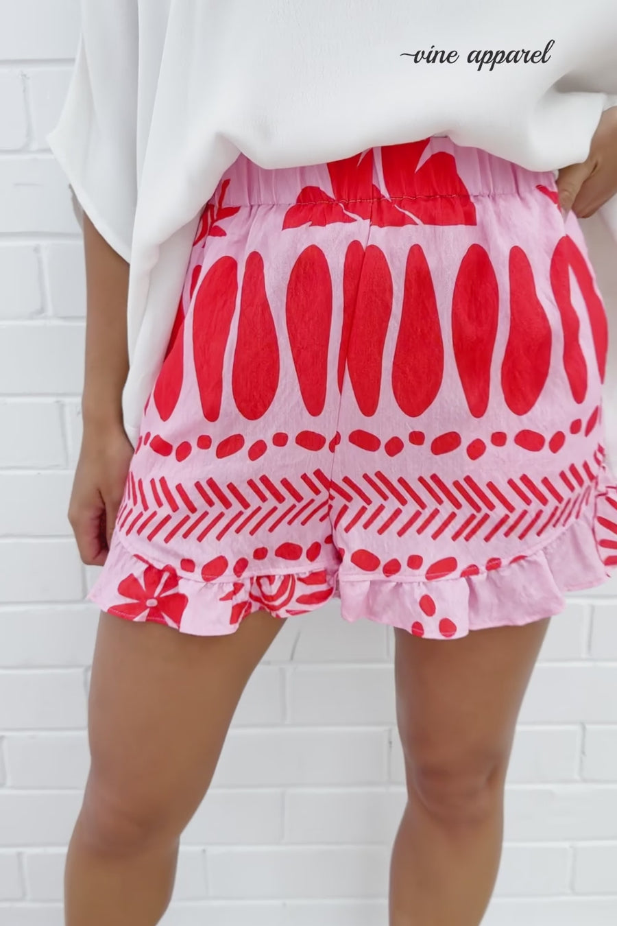 Pink Red Print