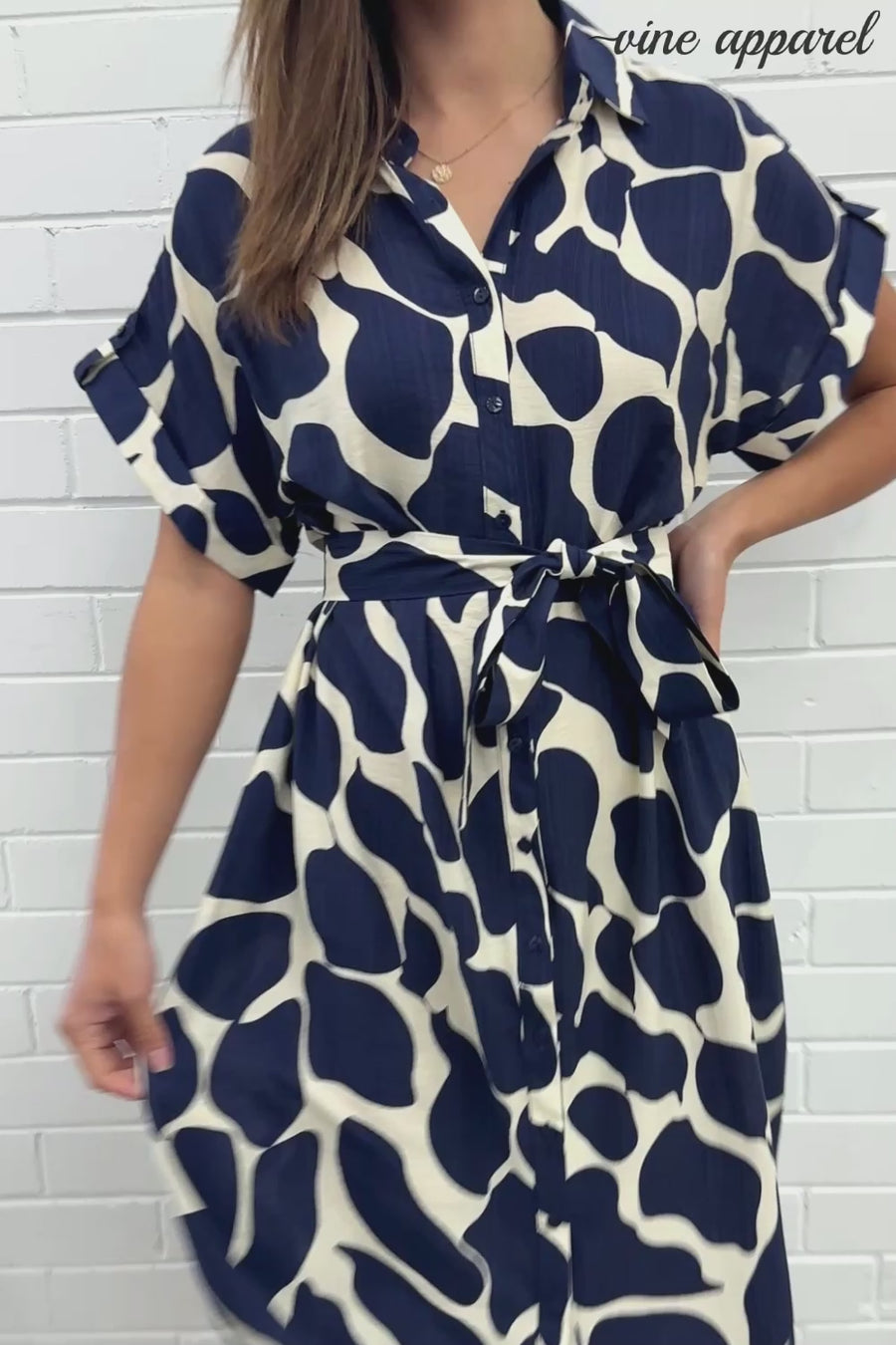 Navy Print