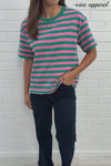 Pink Green Stripe