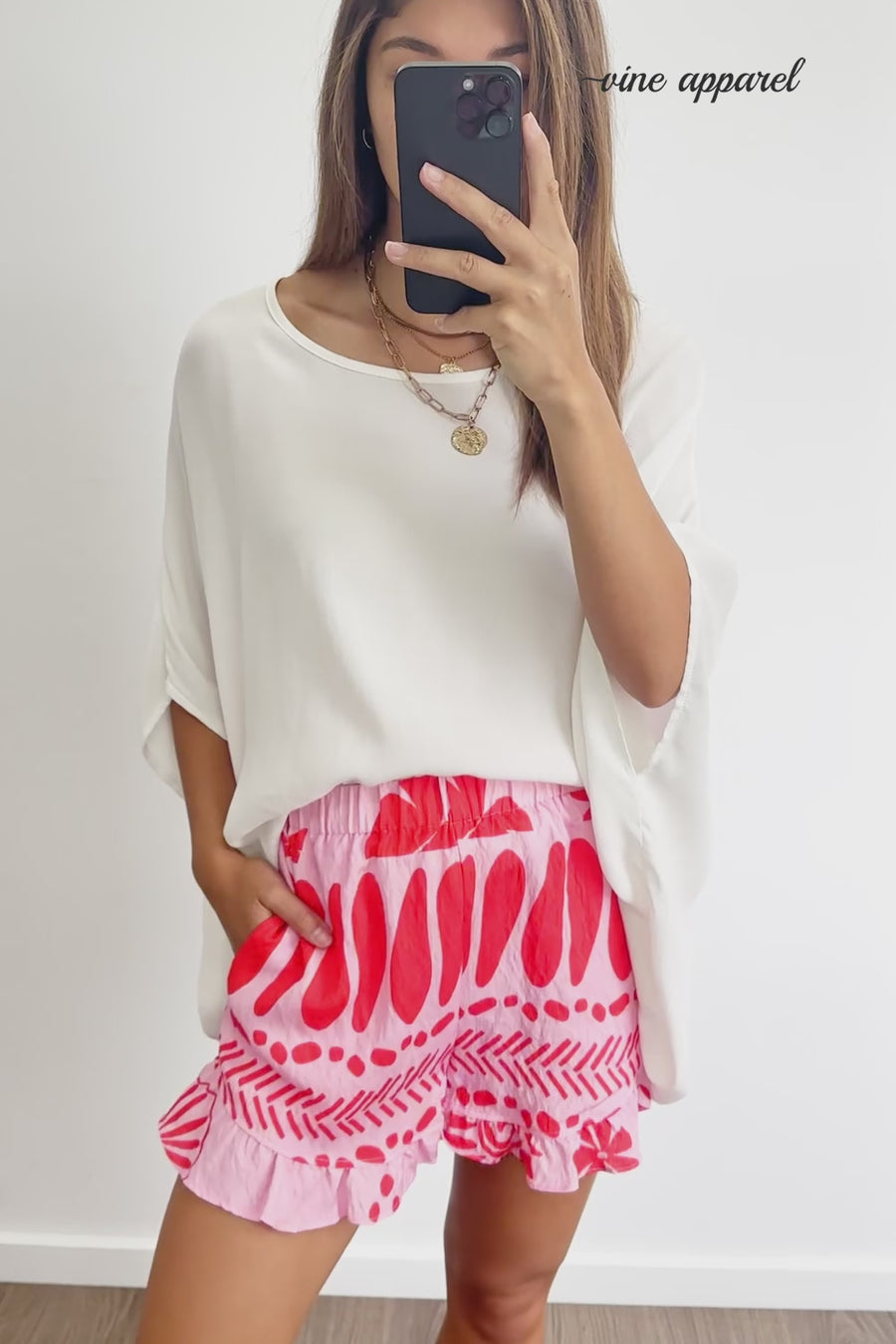 Pink Red Print