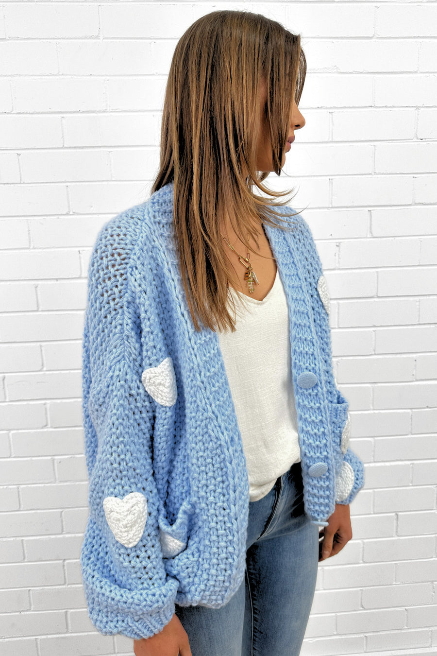 Heartford Knit - Pale Blue