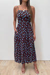 Chocolate Blue Polka Dot