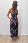 Chocolate Blue Polka Dot