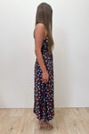 Chocolate Blue Polka Dot