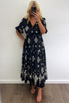 Adeline Dress - Black White