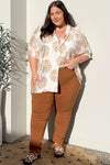 White Tan Print