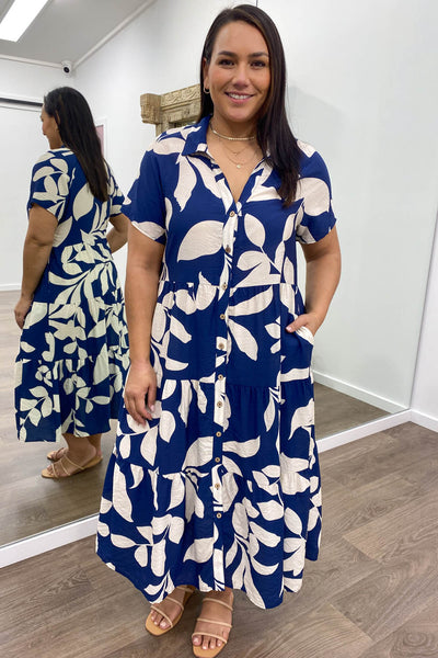 Navy Print