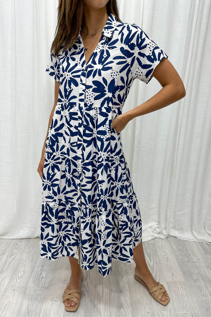 Alyssa Midi Print Dress