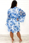 Blue White Floral