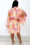 Orange Pink Floral