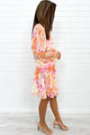 Orange Pink Floral