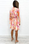 Orange Pink Floral