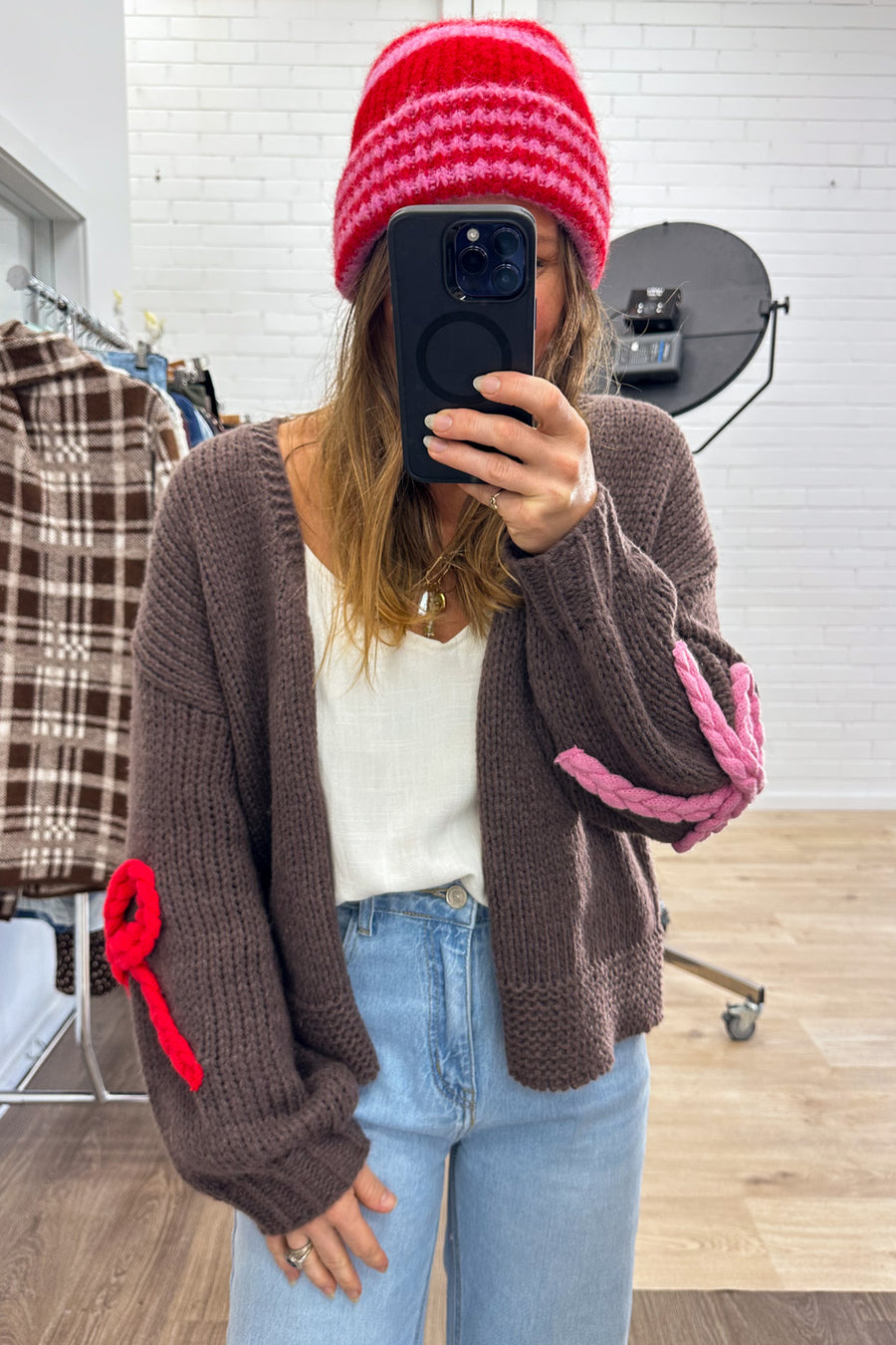 Red Pink Stripe
