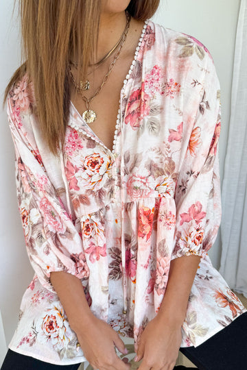 Pink Vintage Floral: kym