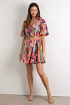 Fuchsia Teal Floral