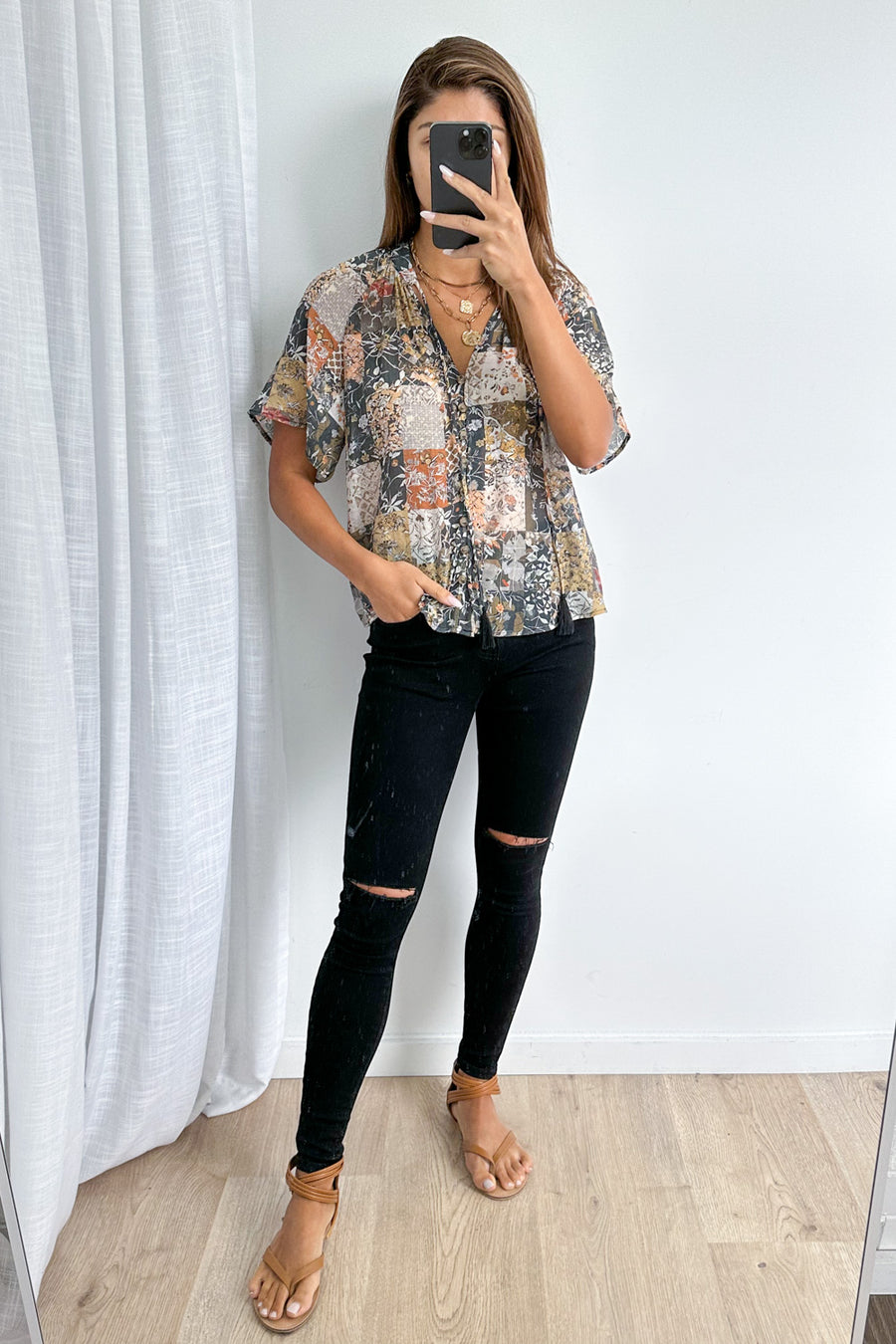 Black Multi Patchwork