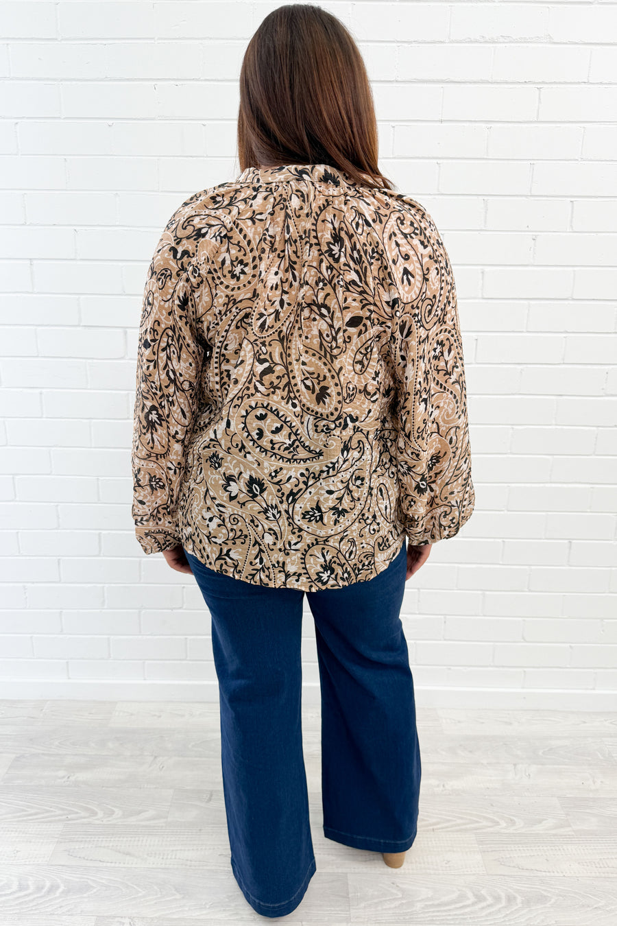 Taupe Paisley
