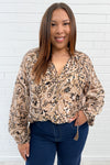 Taupe Paisley