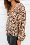 Taupe Paisley