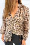 Taupe Paisley