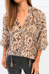 Taupe Paisley