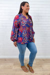 Blue Sketch Floral