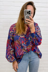 Blue Sketch Floral