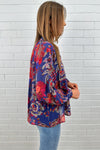 Blue Sketch Floral