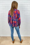 Blue Sketch Floral