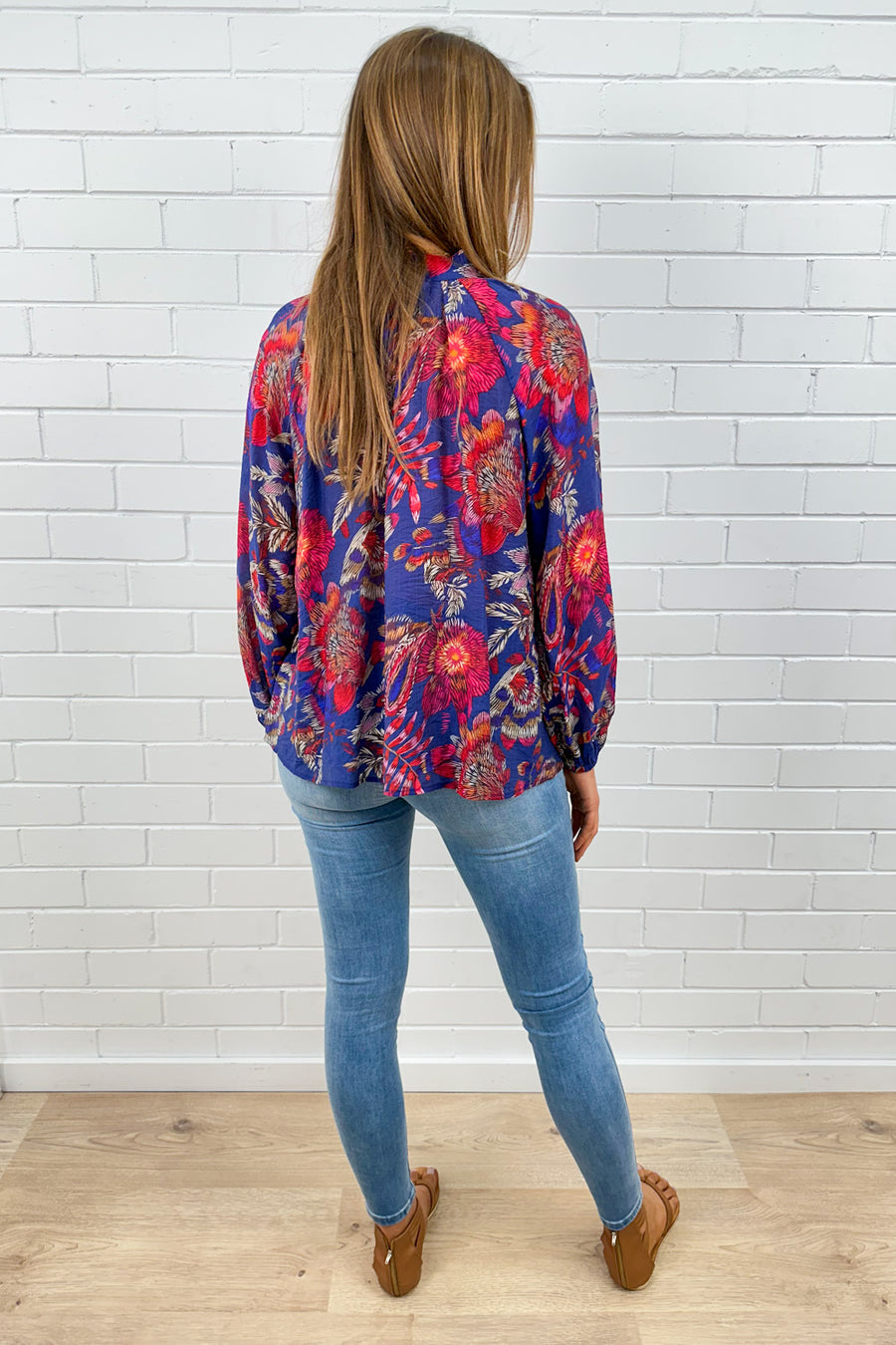 Blue Sketch Floral
