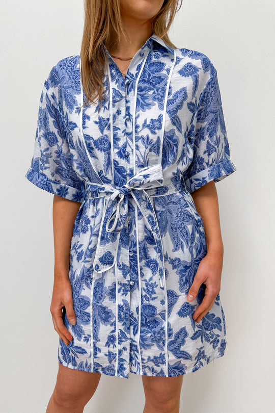 White Blue Floral: eve