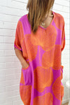 Purple Orange Palm