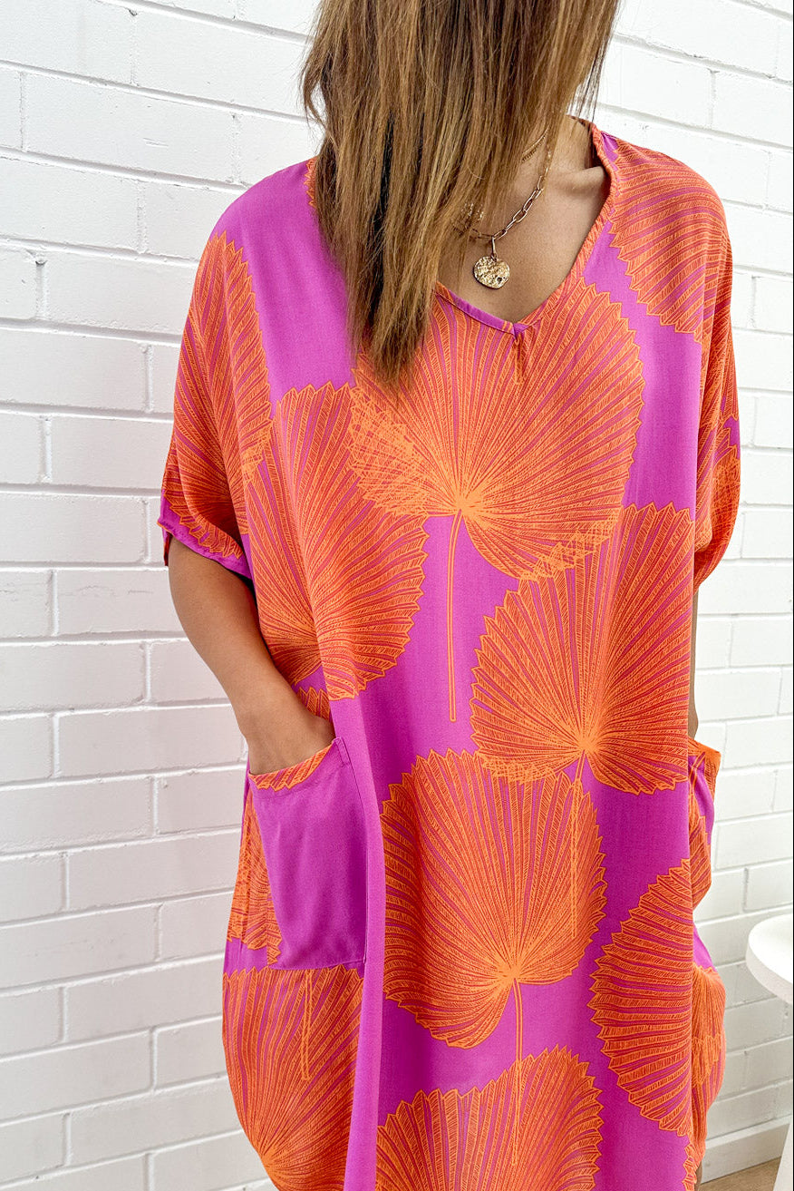Purple Orange Palm