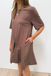 Archi Contrast Asymmetrical Dress