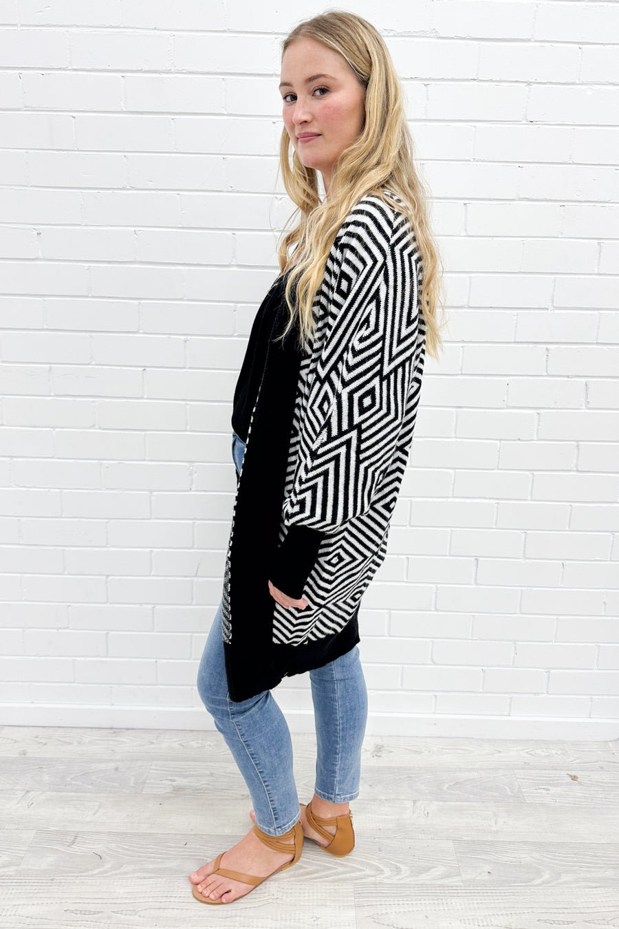 Black White