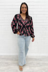 Black Pink Floral