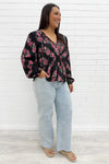 Black Pink Floral