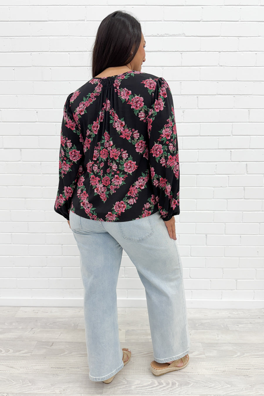 Black Pink Floral