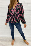 Black Pink Floral