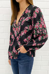 Black Pink Floral
